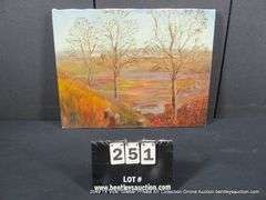 POND LANDSCAPE (OLD PAINTING)