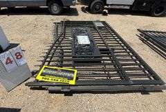 2025 KJ METAL FARM DELIVERY GATE - DEER MOTIF STYLE MODEL: K0720, 7' X 20'