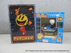 LOT: (2) PACMAN WALL ART & MS. PACMAN PLUG AND PLAY