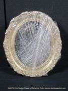 CIRCULAR, GOLD PAINTED, CARVED ORNATE WOODEN FRAME - (WRAPPED IN PLASTIC) 11 X 13
