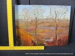 POND LANDSCAPE (OLD PAINTING)