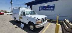 1996  FORD  F-250 PICKUP  W/ COVERED SERVICE BED  168,903 MILES