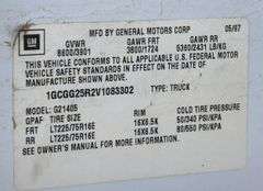 1997  CHEVROLET  EXPRESS  2500 (3/4 TON)  CARGO VAN  UNKNOWN