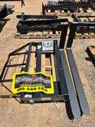 2024/2025 MOWER KING SKID STEER FORKS MODEL SA - ADJUSTABLE, QUICK ATTACH, S/N: SA25010501N-06N