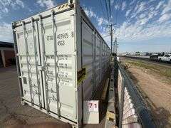 2025 4-SIDE DOOR 40' HIGH CUBE CONTAINER, CFGU 403505 8 (NO KEY OR TITLE)