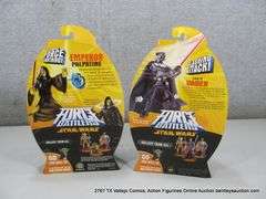 FORCE BATTLERS STAR WARS EMPEROR PALPATIVE & DARTH VADER (HASBRO) (2X MONEY)