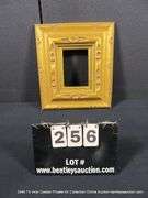 GOLD PAINTED, CARVED WOODEN FRAME 13 X 15