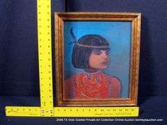 UNKNOWN: NATIVE AMERICAN GIRL 14 X 16