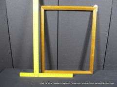 STAINED WOODE FRAME 23 X 29