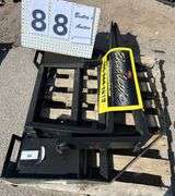 2025 MOWER KING SKID STEER FORKS MODEL: SA - ADJUSTABLE, QUICK ATTACH, S/N: SA25050101C-06C