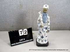 LOT: 16" TALL ORIENTAL CERAMIC STATUE