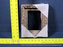 GOLD PAINTED, CARVED ORNATE WOODEN FRAME 9 X 11