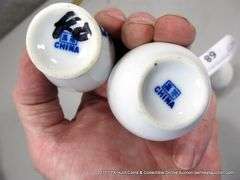 LOT: 3 SMALL MINI ORIENTAL CERAMIC VASES, 2 5/8, CHINA
