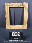 GOLD PAINTED, CARVED ORNATE WOODEN FRAME 32 X 24