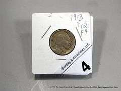 1913 TYPE 2 BUFFALO NICKEL, FULL HORN