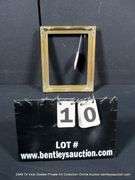 BRONZE PAINTED, CARVED ORNATE WOODEN FRAME 9 X 11