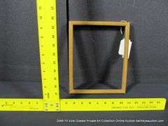 LIGHT STAINED, WOODEN FRAME 9 X 11