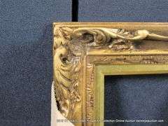 GOLD PAINTED, CARVED ORNATE WOODEN FRAME 10 X 12