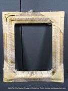 GOLD PAINTED, CARVED ORNATE WOODEN FRAME (WRAPPED IN PLASTIC) 24 X 28