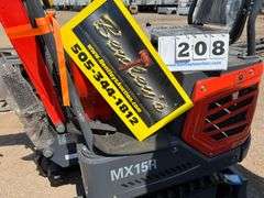 2024/2025 AGT MINI EXCAVATOR MODEL: MX15R - RATO GASOLINE ENGINE, S/N: MX15R2024J0000340