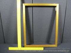 GOLD PAINTED, WOODEN FRAME 23 X 29