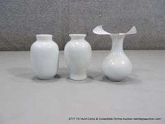 LOT: 3 SMALL MINI ORIENTAL CERAMIC VASES, 2 5/8, CHINA
