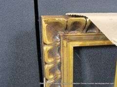 GOLD PAINTED, CARVED WOODEN FRAME