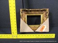 GOLD PAINTED, CARVED ORNATE WOODEN FRAME 10 X 12