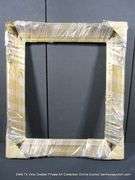 GOLD PAINTED, W/ BLACK SPECKLES, CARVED ORNATE WOODEN FRAME 28 X 32