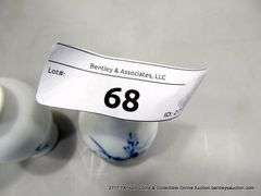 LOT: 3 SMALL MINI ORIENTAL CERAMIC VASES, 2 5/8, CHINA