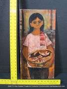NATIVE AMERICAN GIRL W/ FISH