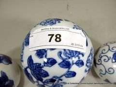 (3) ASIAN CERAMIC GLOBES