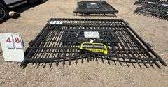2025 KJ METAL FARM DELIVERY GATE - DEER MOTIF STYLE MODEL: K0720, 7' X 20'