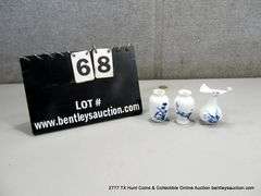 LOT: 3 SMALL MINI ORIENTAL CERAMIC VASES, 2 5/8, CHINA