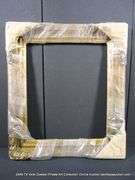 GOLD PAINTED W/ BLACK SPECKLES, CARVED ORNATE WOODEN FRAME - (WRAPPED IN PLASTIC) 28 X 32
