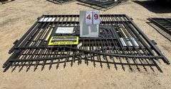 2025 KJ METAL FARM DELIVERY GATE - DEER MOTIF STYLE MODEL: K0720, 7' X 20'