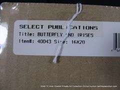 "BUTTERFLY & IRISES"