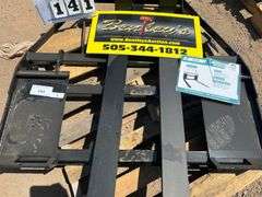 2024/2025 MOWER KING SKID STEER FORKS MODEL SA - ADJUSTABLE, QUICK ATTACH, S/N: SA25010501N-06N