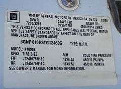 1996  CHEVROLET  SUBURBAN  1/2 TON  (SUV)/(MPV) 4WD  122,757 MILES