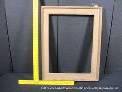 WASHED-WALNUT, W/ THICK LINEN INLAY, WOODEN FRAME 24 X 30
