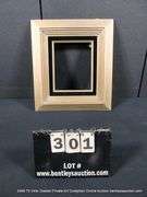 DARK STAINED , CARVED WOODEN FRAME 16 X 18