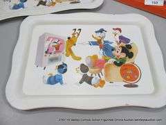 LOT: (3) DISNEY RETRO ALUMINUM EATING TRAYS