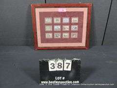 14" X 18" FEDERAL RW - DEPARTMENT OF INTERIOR DUCK COLLECTION STAMP DISPLAY DUCK STAMPS - RW49-60