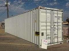 2025 4-SIDE DOOR 40' HIGH CUBE CONTAINER, CFGU 403505 8 (NO KEY OR TITLE)