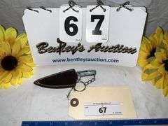 KNIFE W/ SHEATH KEYCHAIN, 4" TOTAL LENGTH