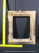 GOLD PAINTED, CARVED ORNATE WOODEN FRAME (WRAPPED IN PLASTIC) 24 X 28