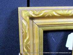 GOLD PAINTED, CARVED ORNATE, WOODEN FRAME 11 X 13