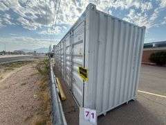 2025 4-SIDE DOOR 40' HIGH CUBE CONTAINER, CFGU 403505 8 (NO KEY OR TITLE)