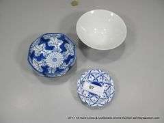 LOT: (3) ASSORTED BOWLS
