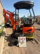 2025 CFG MINI EXCAVATOR MODEL: NT18K - KUBOTA DIESEL ENGINE, S/N: NT18K2025L052073 (KEY)